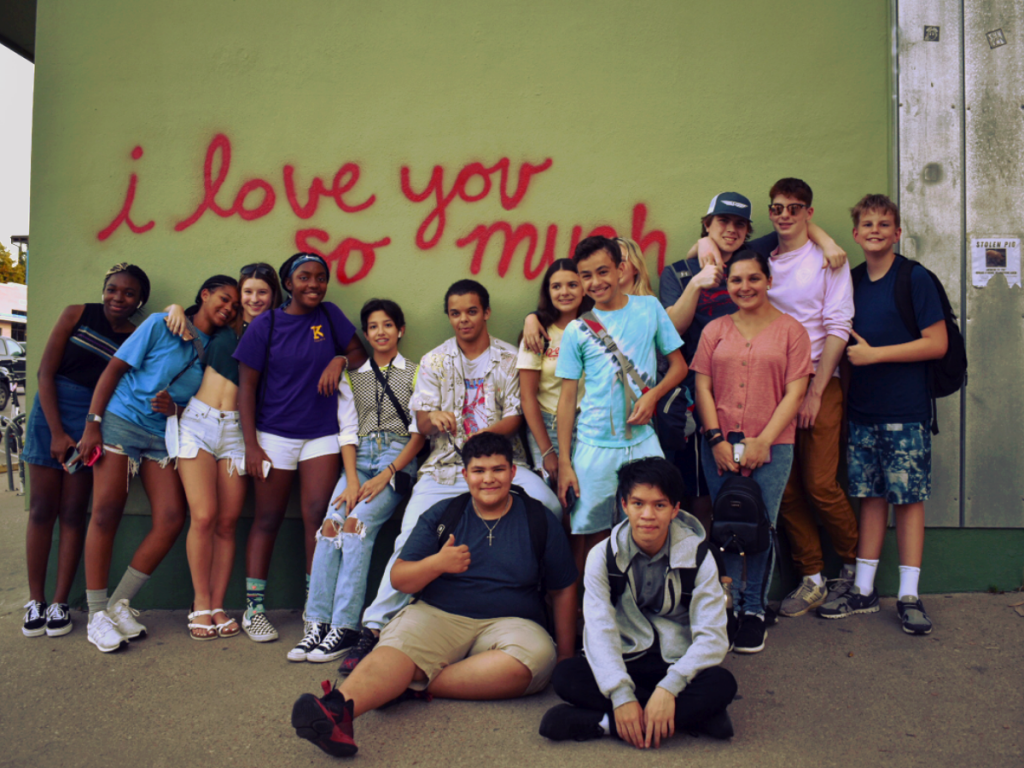 Austin ,Texas cooking classes exploring at night group photo!