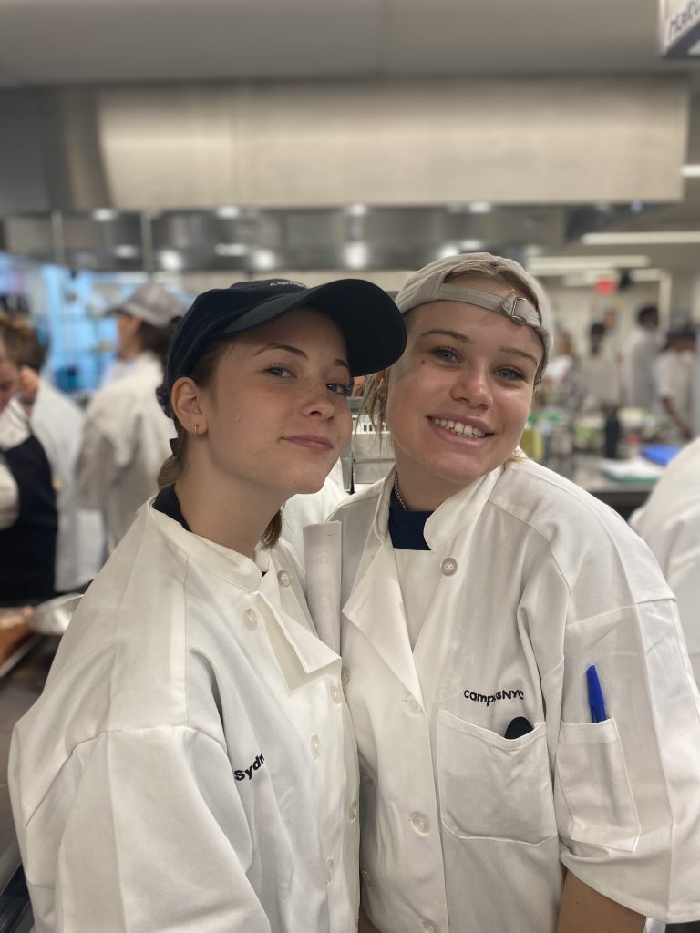 happy culinary students